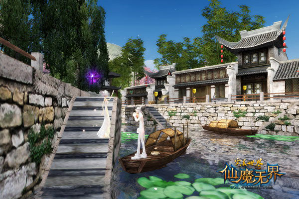 《完美世界国际版》如诗如画般的场景,总能让我们陶醉其中,游戏唯美的画面品质,为大家提供了一场视觉盛宴。情侣玩家们携手欣赏着完美大陆各处的绚丽美景,领略着不同的风光。享受百变的婚纱摄影,无论是唯美田园风光,还是宽广的河滩水岸或是奇异的自然景观,只有你想不到的,没有我们找不到的,接下来,就一起盘点完美大陆上婚纱外景地吧。 第一站:仙界听月回廊 听月回廊——这里一脉青山,山光积翠;一汪碧水,水色含青。西面是婀娜俊美的山峰,山色青翠,植被繁茂。这里四季如春,山上草木葱郁,池中荷