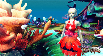 图片: 图2：《完美国际2》火红的映花蝶女装.jpg