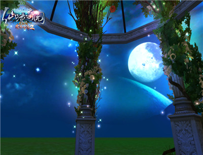图片: 图3：《完美国际2》“仙境奇园”家园截图：月夜看花幽.jpg